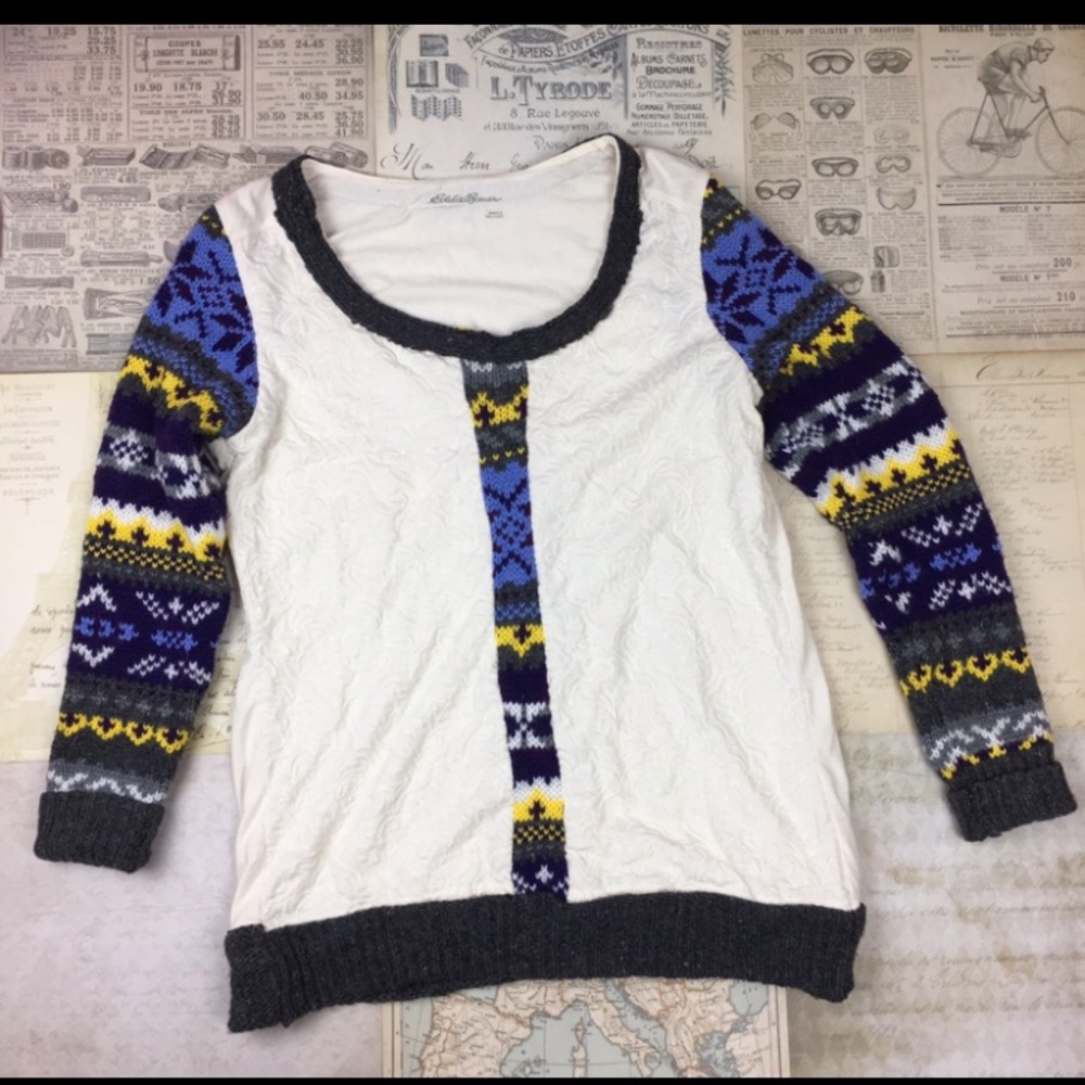 Eddie Bauer too sweater sleeves large
